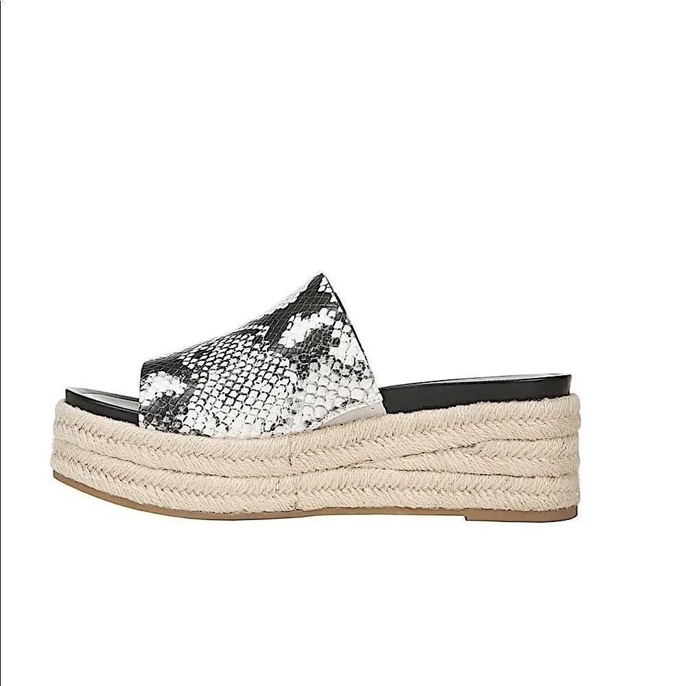 Franco Sarto Tola Snake Print Esapdrille Sandals